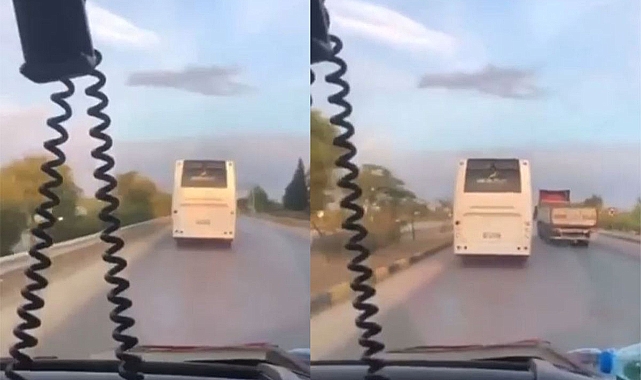 Sireni çalan ambulansa yol vermedi