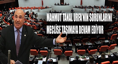 Tanal Urfanın sorunlarını meclise taşımaya devam ediyor!