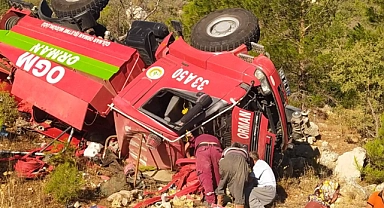 Yangına giden orman personeli kaza yaptı: 3 yaralı