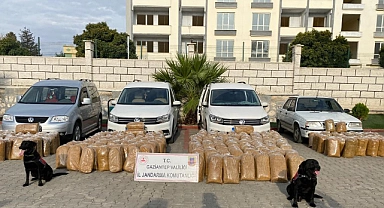 1 ton 900 kilo kaçak tütün ele geçirildi