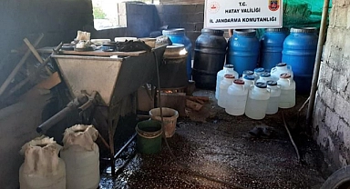 1 ton sahte içki ele geçirildi