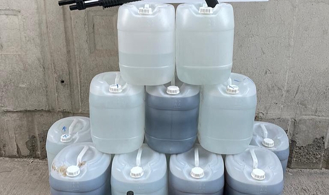 400 litre sahte alkol ele geçirildi