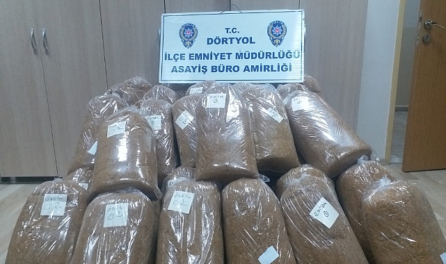 435 kilo kaçak tütün ele geçirildi