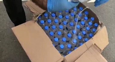 58 buçuk litre sahte alkol ele geçirildi!