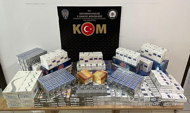 Adıyaman'da sigara ve alkol ele geçirildi