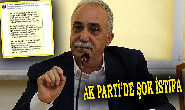 AK Parti'de şok istifa