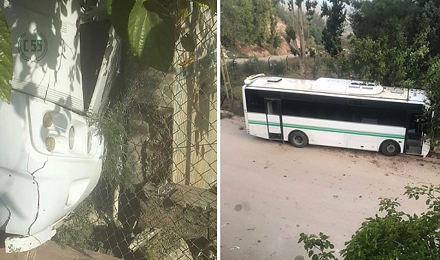El frenini çekmeyi unutunca araç mezarlığa girerek durabildi