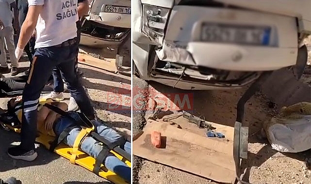 Eyyübiye'de araç takla attı! 2 yaralı