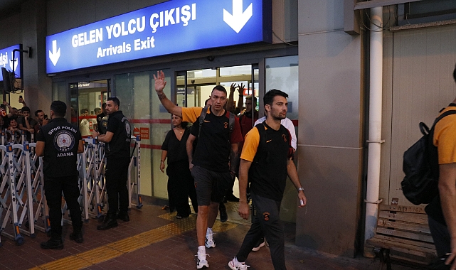 Galatasaray, Adana Demirspor maçı için Adana’ya geldi