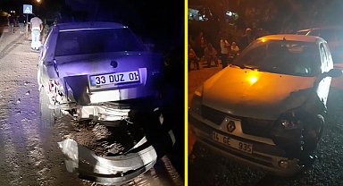 İki otomobil çarpıştı:3 yaralı