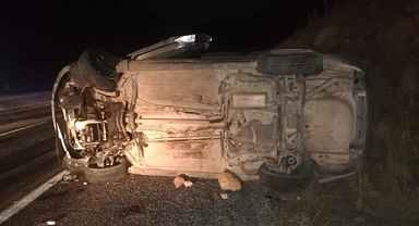 Kontrolden çıkan otomobil takla attı: 1 ölü