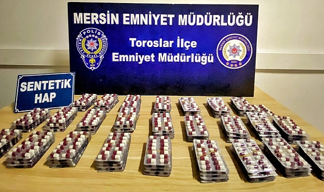 Mersin'de bin 418 ecza maddesi ele geçirildi