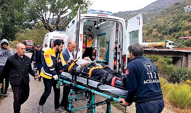 Minibüs şarampole düştü: 2 ağır yaralı