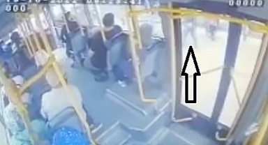 Otobüs şoförünün bıçakla öldürüldüğü anlar