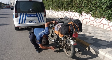 Polisin şüphelendiği motosiklet çalıntı çıktı