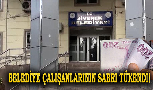 Siverek Belediyesi çalışanları isyan bayraklarını çekti