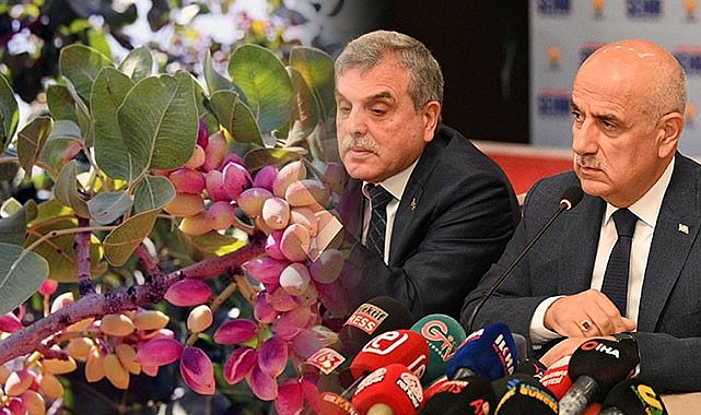 Urfa'da gazeteciler Bakan Kirişçi'ye taban fiyatı olmayan fıstığı sordu