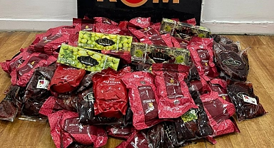 140 kilo kaçak nargile tütünü ele geçirildi