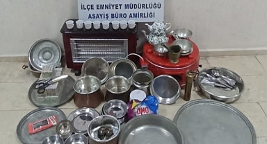 Bakır hırsızı suçüstü yakalandı