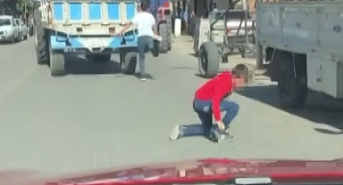 Çocukların tehlikeli oyunu cep telefonu kameralarına yansıdı