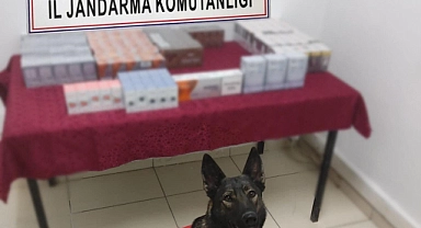 Erzak dolabında kaçak sigaralar ele geçirildi