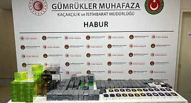 Habur Sınır Kapısı’nda 4 milyonluk kaçak ürün ele geçirildi