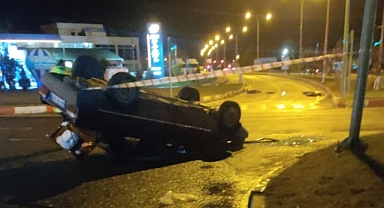 Otomobil takla attı: 1 yaralı