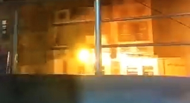 Şanlıurfa'da trafodaki patlama anı kamerada