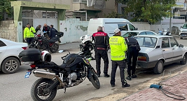 Şase numarası silinmiş motosiklet yakalandı