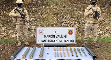 Terör örgütüne ait 11 adet roket mühimmatı ele geçirildi