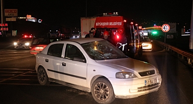Tır ile otomobil çarpıştı, otomobil sürücüsü ağır yaralandı