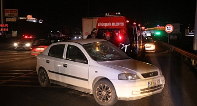Tır ile otomobil çarpıştı, otomobil sürücüsü ağır yaralandı