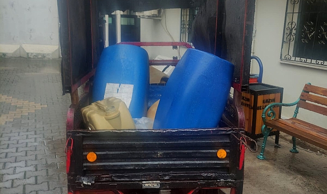 Tırın deposundan mazot çalan 2 kişi yakalandı