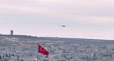 Türkiye - Suriye sınırında hava hareketliliği