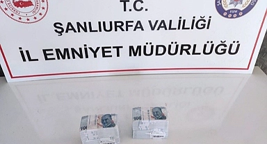 Urfa'da 200 bin lira ile yakalanan 2 dolandırıcı tutuklandı