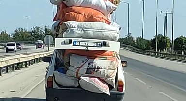 Yükünü gören şaşırdı: Kamyonet değil otomobil