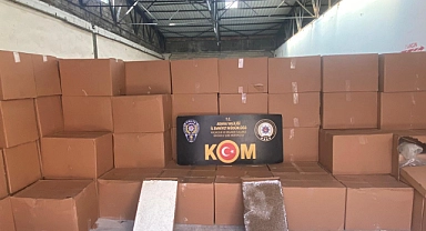 14 milyon 610 bin adet doldurulmuş kaçak sigara ele geçirildi