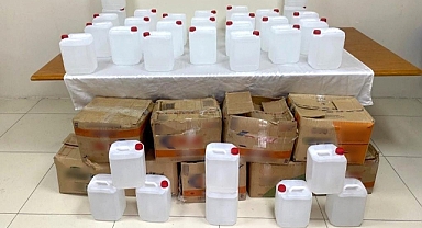 350 litre sahte alkol ele geçirildi