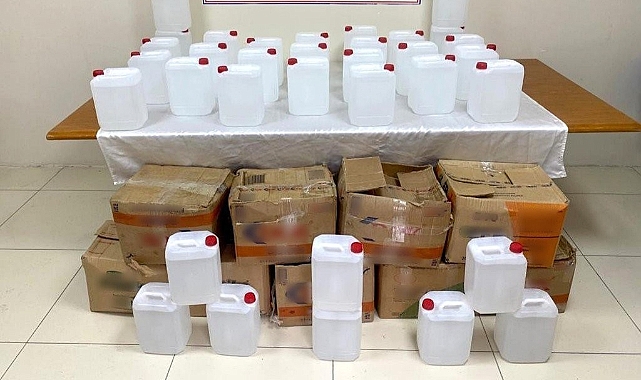 350 litre sahte alkol ele geçirildi