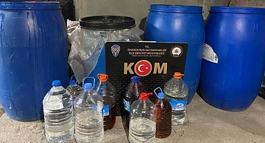 760 kilogram sahte içki ele geçirildi