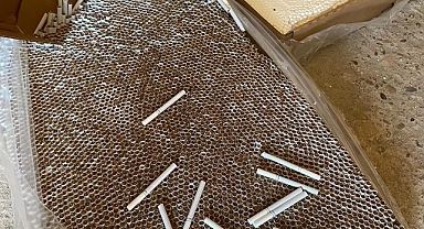 Depoda 12 milyon kaçak dolum sigara ele geçirildi