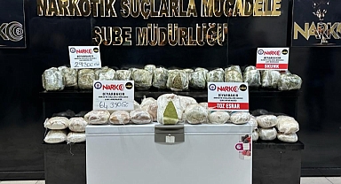 Derin dondurucu ile 93 kilo uyuşturucu sevkiyatı! 1 tutuklama
