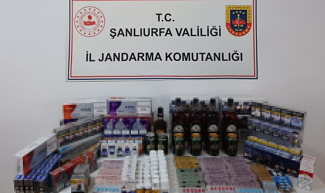 Eyyübiye'de kaçak sigara ve sahte alkol ele geçirildi