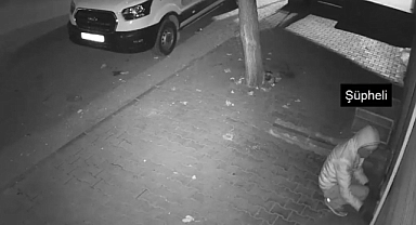 Hırsız önce kameraya, sonra polise yakalandı