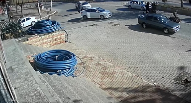 Kaza anı kameraya yansıdı