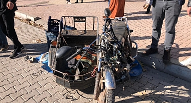 Otomobil ile motosiklet çarpıştı: 1 yaralı