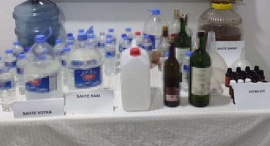 Sahte kaçak alkol operasyonu: 35 gözaltı