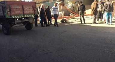 Siverek'te helezonun altında kalan işçi yaralandı