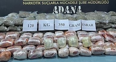 Tırlara uyuşturucu operasyonu! 120 kilo esrar ele geçirildi