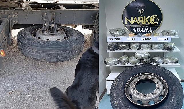 Yedek lastikte 17 kilo esrar ele geçirildi! 1 tutuklama